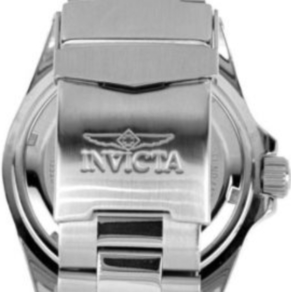 Invicta Silver Watch with Red and Green Accents